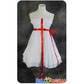 Guilty Crown Cosplay Inori Yuzuriha White Sling Dress Costume