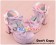 Pink Satin Lace Ruffle Chunky Sweet Lolita Shoes