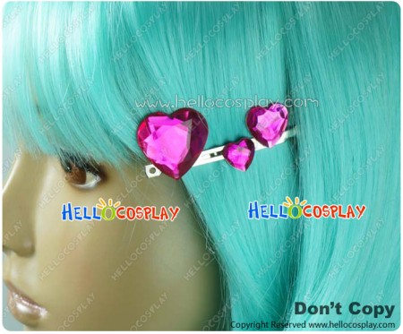 Karneval Cosplay Kiichi Heart Shaped Hairpins