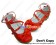 Matt Red Bows Ruffle Sweet Chunky Princess Lolita Shoes