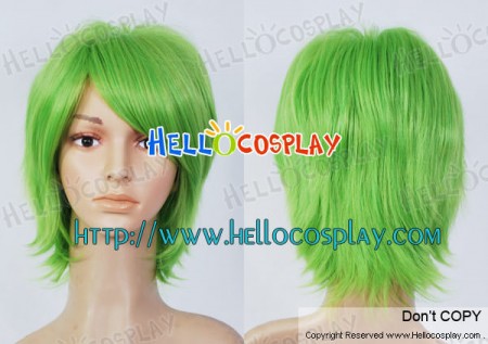 Green Short Wig 006