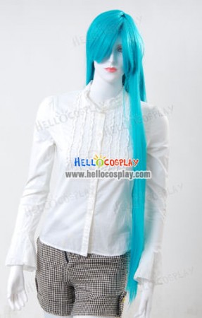 Cosplay Neon Blue Long Wig