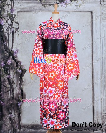 Vocaloid 2 Cosplay Project DIVA F Meiko Dress Costume Kimono Bathrobe