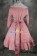 Gothic Lolita Cosplay Pink Jacket Dress Costume