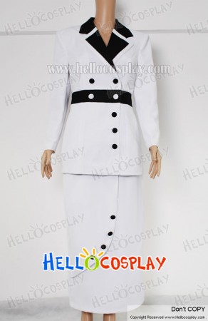 Titanic Rose Cosplay Costume Maiden Dress White