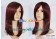 Dark Wine Red 45cm Cosplay Straight Wig