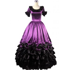 Civil War Southern Belle Ball Gown Violet Dress Prom