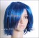 Blue 001 short Wig