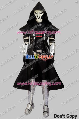 Overwatch Cosplay Reaper Costume Uniform