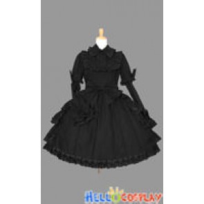 Sweet Lolita Gothic Punk Gorgeous Black Dress