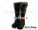 Black Heart Ruffle Platform Princess Lolita Long Boots