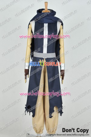 Fairy Tail Cosplay Kurogane Gajeel Redfox Costume Combat Uniform