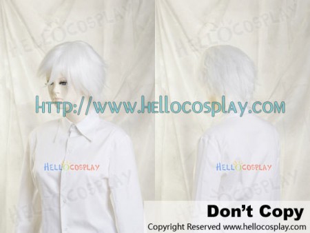 White Cosplay Short Layer Wig