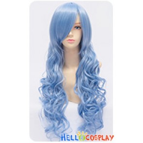 Date A Live Cosplay Yoshino Wig Curly Long Sky Blue