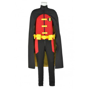 Young Justice Cosplay Robin Uniform Costume Stretchable Cotton Version