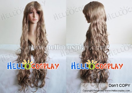 Brown Long Curly Cosplay Wig