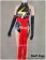 Ms Marvel Cosplay Black Leather Jumpsuit Dress Costume