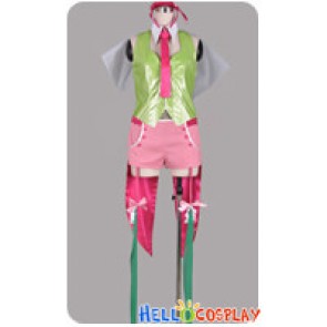 Macross Frontier Cosplay The End Of Triangle Ranka Lee Green Pink Costume
