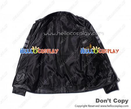 Resident Evil Cosplay Leon DSO Leather Jacket