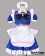 Touhou Project Cosplay Sakuya Izayoi Blue Maid Dress Costume