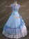 Victorian Lolita Southern Belle Evening Gothic Lolita Dress Sky Blue