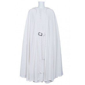 The Lord of the Rings Gandalf Costume White Robe Cape