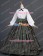 Dickens Country Plaid Tartan Victorian Gothic Ball Gown Period Lolita Dress Costume