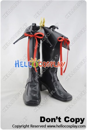 AKB0048 Cosplay Shoes Black Boots