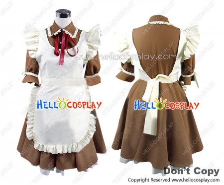 Axis Powers Hetalia Cosplay Italy Rovino Costume Maid Dress
