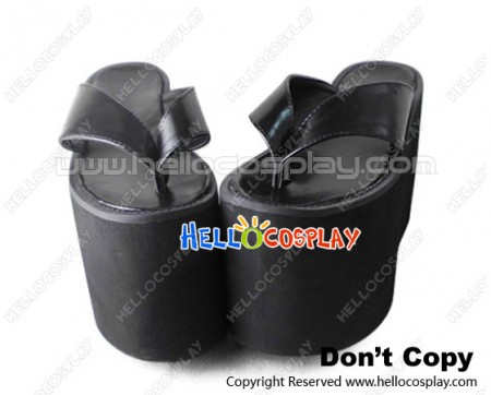 Punk Lolita Shoes Daily Black High Platform Flip-Flops