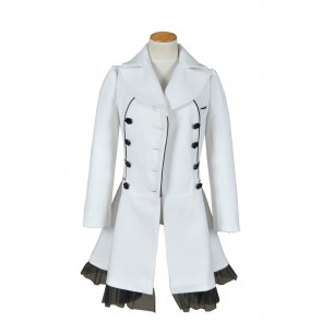 RWBY Season 2 Weiss Schnee White Trailer Cosplay Costume Coat