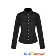 Black My Chemical Romance Ladies Military Parade Jacket Costume