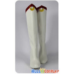 Sailor Moon Cosplay Usagi Tsukino White Shoes Long Boots