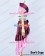 Karneval Cosplay Eva Pink Satin Dress Costume
