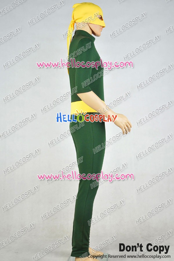 Iron Fist Daniel /"Danny/" Rand Cosplay Costume Green Jumpsuit Uniform Men Outfit
