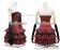 Angel Feather Cosplay Lolita Scottish Red Plaid Dress Costume