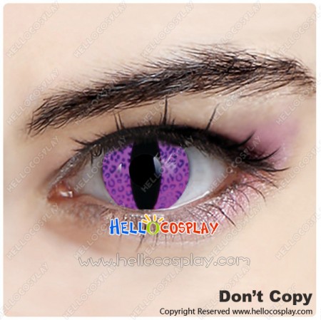 Purple Leopard Cat Eyes Cosplay Contact Lense
