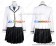 White Coat Girl School Uniform Cosplay Dress Costume