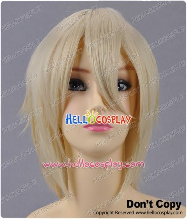 Blonde Yellow Short Layered Cosplay Wig