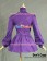 Gothic Lolita Cosplay Victorian Romantic Purple Blouse Ruffle Reenactment Costume