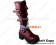 Punk Lolita Boots Mirror Wine Red Straps Cross Square Buckles Chunky Lace Up