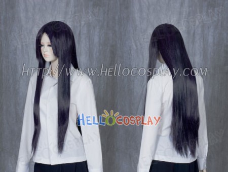 Darkest Purple Medium Cosplay Straight Wig