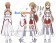 Sword Art Online Cosplay Asuna Yuuki White Uniform Dress Costume