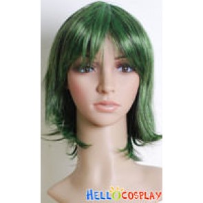 Green Black 001 short Wig