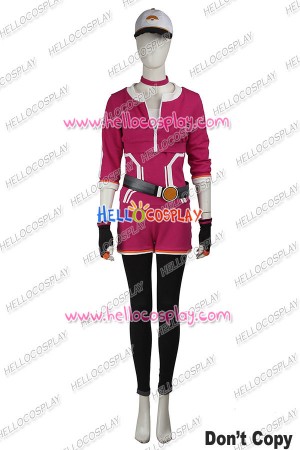 Pokemon GO Female Red Uniform Cosplay Costume 