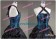 Victorian Gothic Satin Brocaded Frill Dress Gown Prom Cosplay
