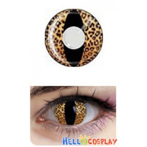 Golden Leopard Cat Eyes Cosplay Contact Lense