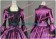 Marie Antoinette Victorian Gothic Ball Gown Purple Wedding Dress