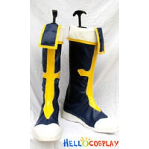 BlazBlue Cosplay Jin Kisaragi Boots Dark Blue