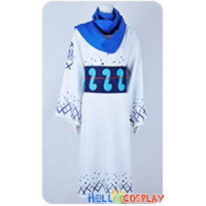 One Piece Cosplay Samurai Ryuma Blue White Kimono Costume